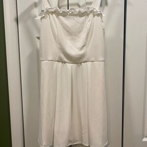 Speechless Ivory Ruffle Dress